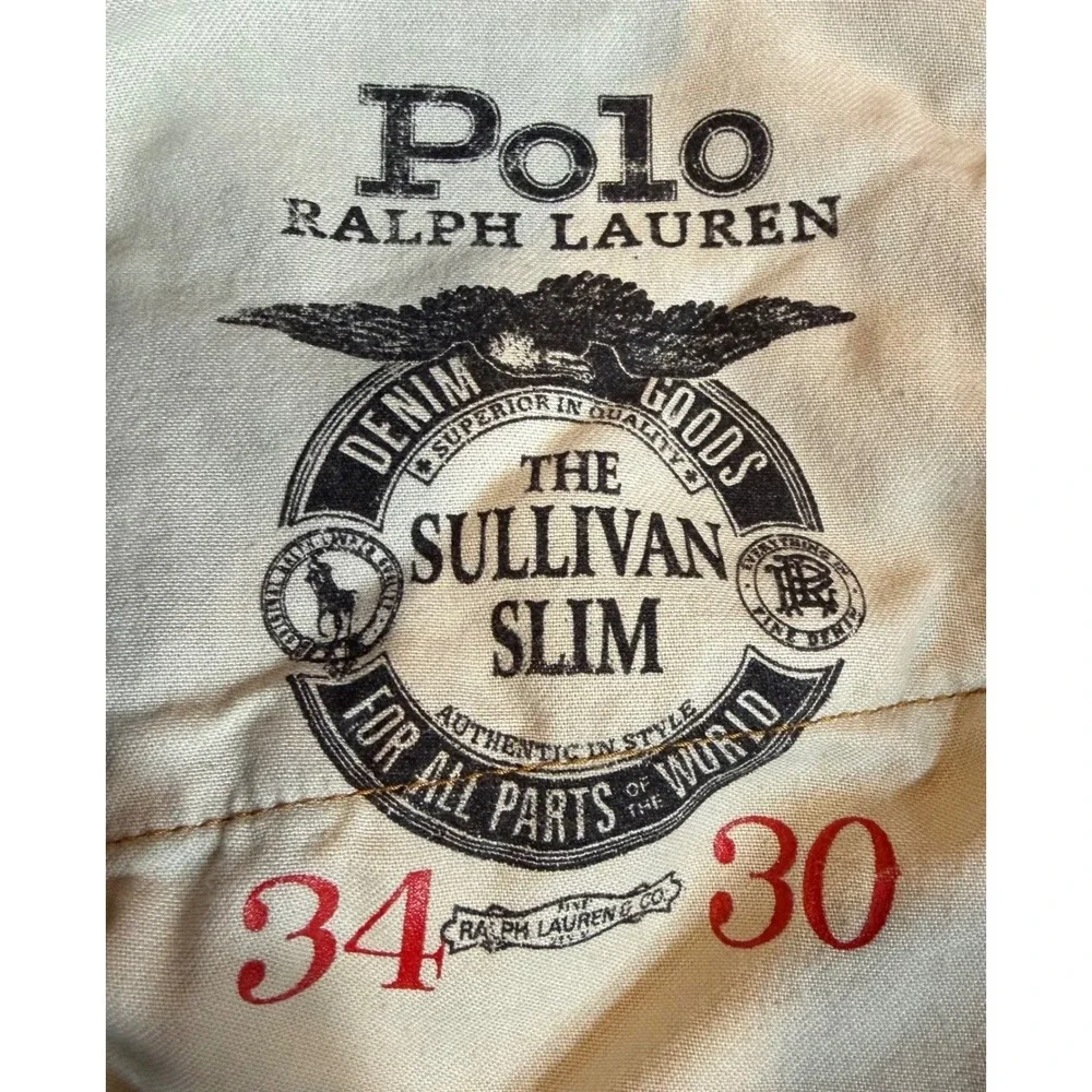 Polo Ralph Lauren Sullivan Jeans Mens Size 34x30 Skull Punk Streetwear Festival